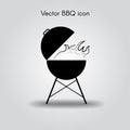 Vector bbq Icon Royalty Free Stock Photo