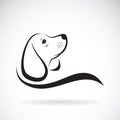 Vector of beagle dog design on white background, Pet. Animals