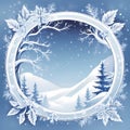 Vector Beautiful christmas frame Royalty Free Stock Photo