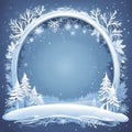 Vector Beautiful christmas frame Royalty Free Stock Photo