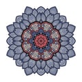 Vector Beautiful Deco Colored Mandala