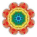 Vector Beautiful Deco Colored Mandala