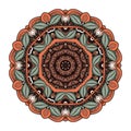 Vector Beautiful Deco Colored Mandala