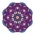 Vector Beautiful Deco Colored Mandala