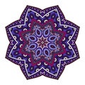 Vector Beautiful Deco Colored Mandala