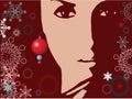 Vector beautiful girl Royalty Free Stock Photo