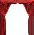 Vector Beautiful Red Drapes