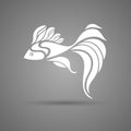 Vector Beautiful White Fish