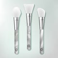 Vector Beauty Spatula Set with White & Gray Marble Effect