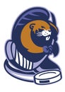 Beaver mascot of ice hockey