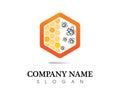 vector bee honey honey bee logo nice orange sweet unique warm de