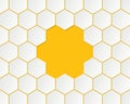 vector bee honeycells Royalty Free Stock Photo