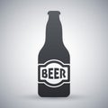 Vector beer bottle icon Royalty Free Stock Photo