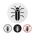 Vector beetle icon