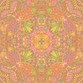 Beige decorative seamless pattern.