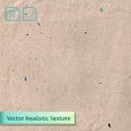 Vector beige rice paper photo texture. Background for your design. Craft crumpled recycled sheet of wrapping paper Royalty Free Stock Photo