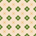 Vector beige seamless pattern background: Folio Trellis. Royalty Free Stock Photo