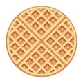 Vector belgium round waffle