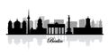 Vector berlin skyline silhouette