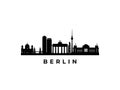 Vector Berlin skyline. Royalty Free Stock Photo