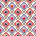 Vector Berry Seamless Pattern Royalty Free Stock Photo