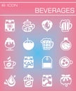 Vector Beverages icon set