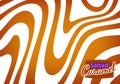 Vector Bg with Flowing Salted Caramel. Abstract Sweet Texture. Background for Packaging Design and Advertisement