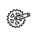  bicycle cogwheel sprocket crankset symbol