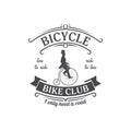 Vector bicycle emblem