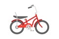 Vector bicycle in flat style isolated on white Royalty Free Stock Photo