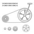 Vector bicycle gear