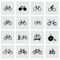 Vector bicyle icon set