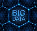 Vector BIG DATA background. Visual abstract concept.