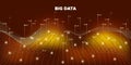 Vector Big Data. Complexity Abstract. Big Data Royalty Free Stock Photo