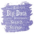 Vector big data large size storage systems Royalty Free Stock Photo