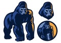 Big muscle body of gorilla mascot