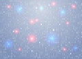 Vector binary code background with highlight an important element, error, software vulnerability. Big data and programming hacking Royalty Free Stock Photo