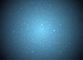 Vector binary code blue background. Big data and programming hacking, deep decryption and encryption, computer streaming numbers 1 Royalty Free Stock Photo