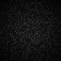 Vector binary code dark background. Big data and programming, hacking, decryption, encryption, computer numbers 1,0. Coding Royalty Free Stock Photo