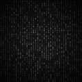 Vector binary code dark background. Big data and programming, hacking, decryption, encryption, computer numbers 1,0. Coding or Royalty Free Stock Photo