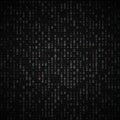 Vector binary code dark background. Big data and programming, hacking, decryption, encryption, computer numbers 1,0. Coding or Royalty Free Stock Photo