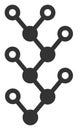 Vector Flat Binary Tree Icon Royalty Free Stock Photo