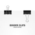 Vector binder clips