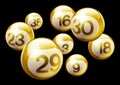 Vector Bingo Lottery Number Balls Royalty Free Stock Photo