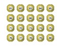 Vector Bingo / Lottery Number Balls Set