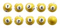 Vector Bingo / Lottery Number Balls Set