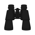 Vector binoculars icon. Color