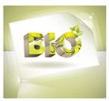 Vector Bio concept design eco friendly Royalty Free Stock Photo