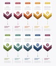 Infographic Biohacking template. Icons in different colors. Include Detox, Meditation, Drugs, Hydrate and others