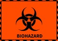 Vector Biohazard symbol background. illustration vector design background